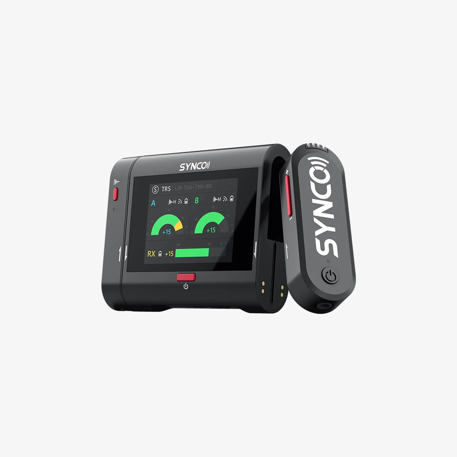 SYNCO G3 Pro Wireless Collar Microphone, Three-Level Noise Cancellation, 2 inch Touch Screen
