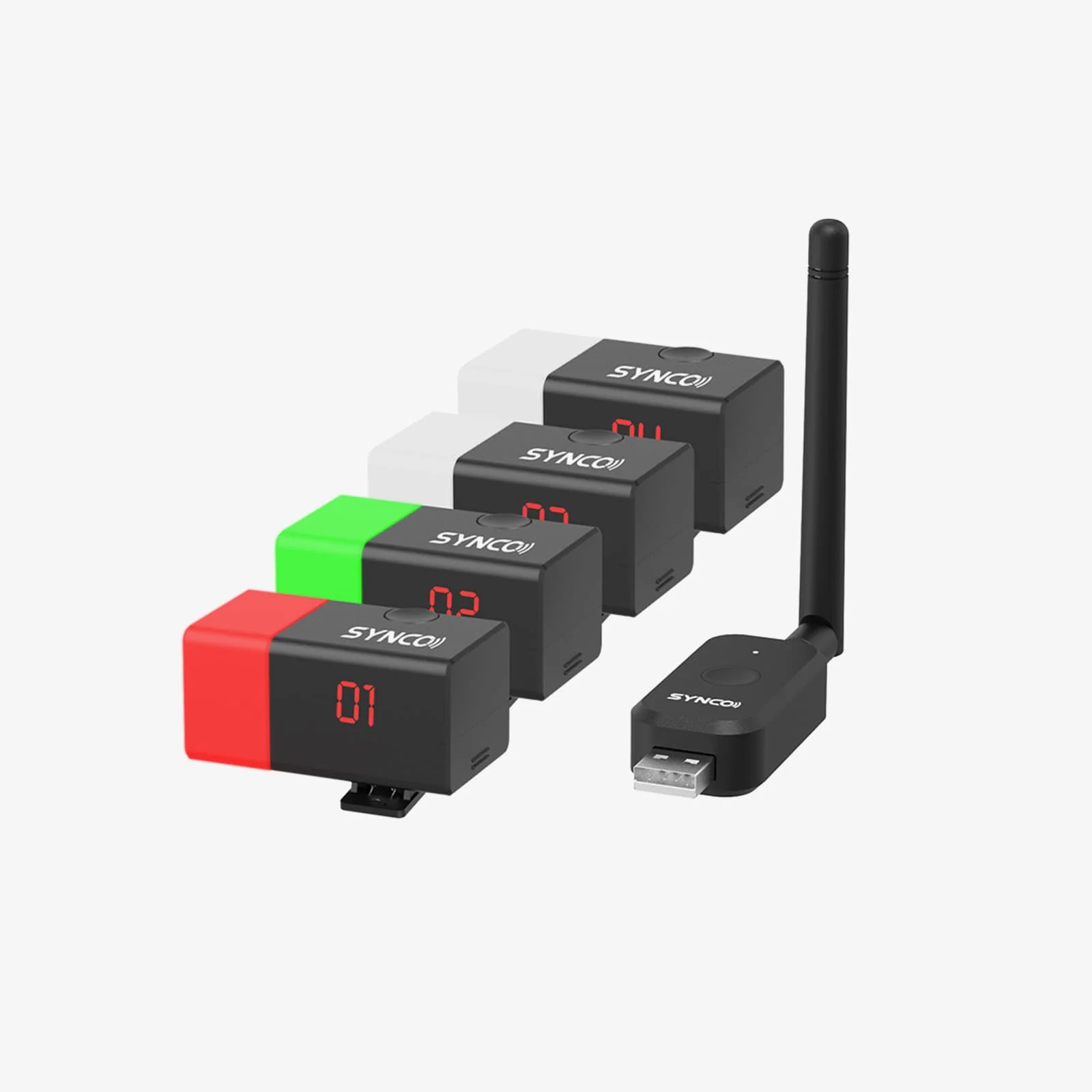 SYNCO CE3 Wireless Tally Light System, 1000m Transmission Range, Up to 32 Dual-Color Indicator Lights Control, IP Remote Connectivity