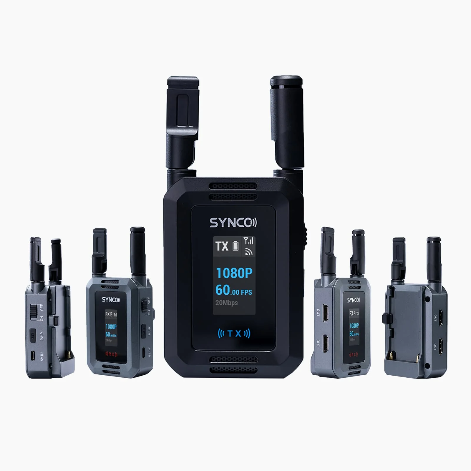 SYNCO XVision HD Wireless HD Video Transmission System, 200m Range, Multi-Screen Monitoring, 40ms Low Latency - Image 3